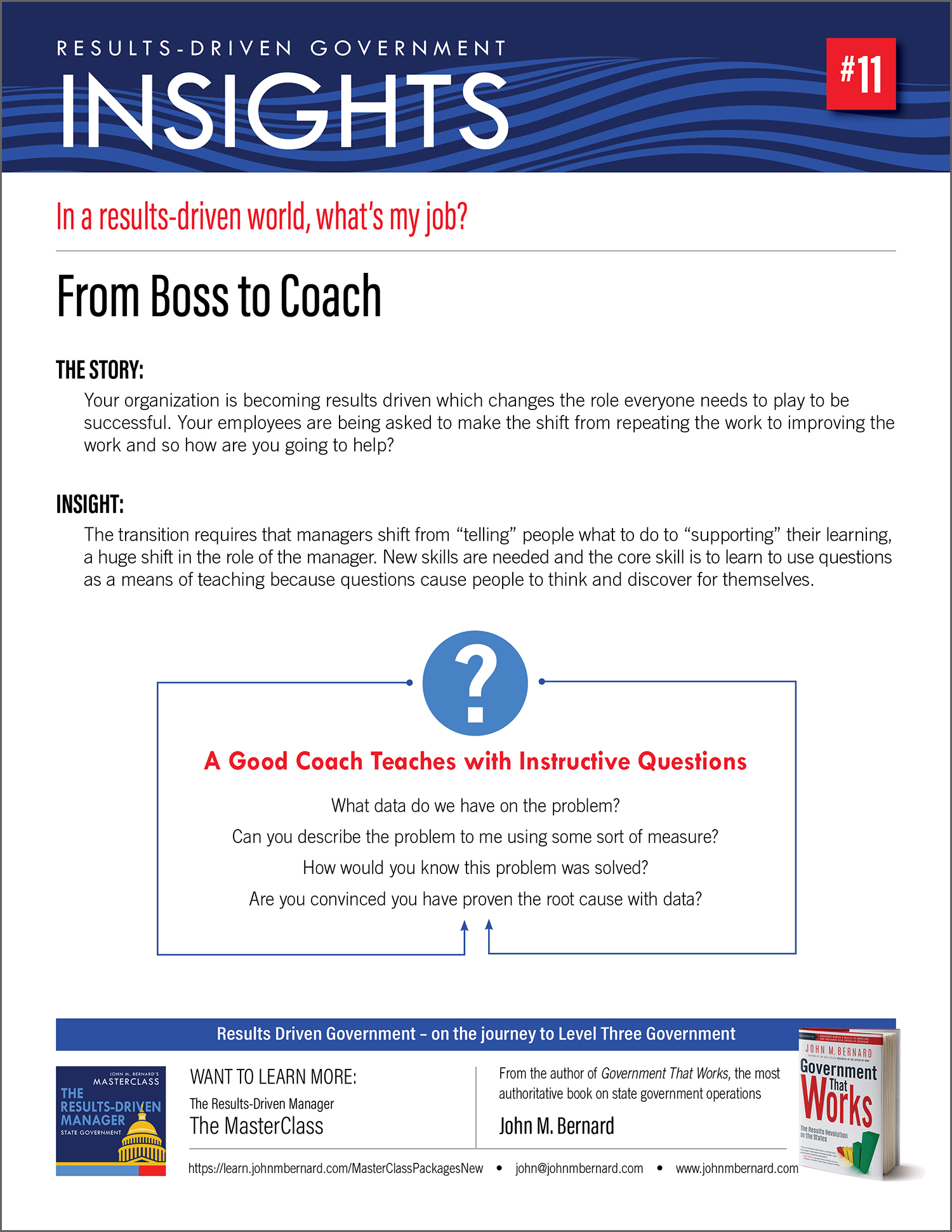 Insight #11 - From Boss to Coach