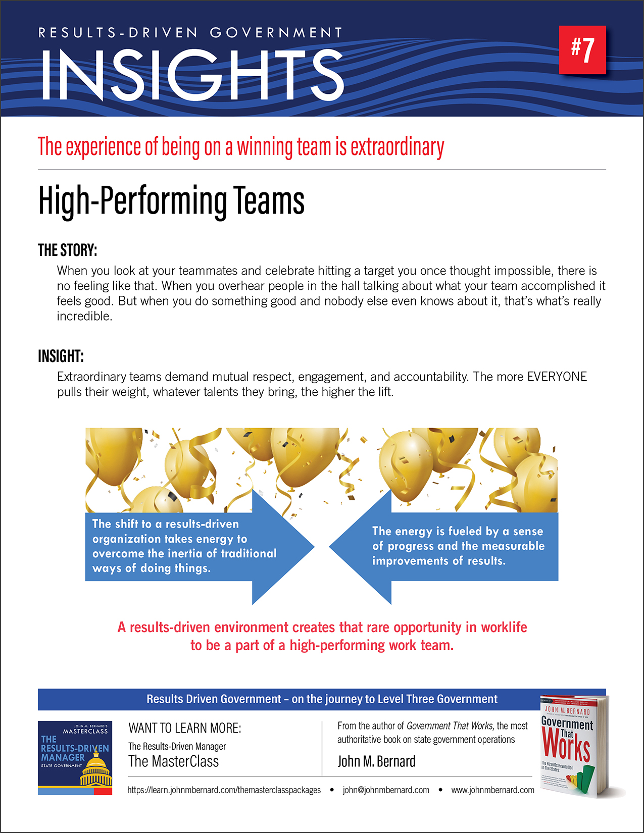 Insight #7 - High Performing Teams