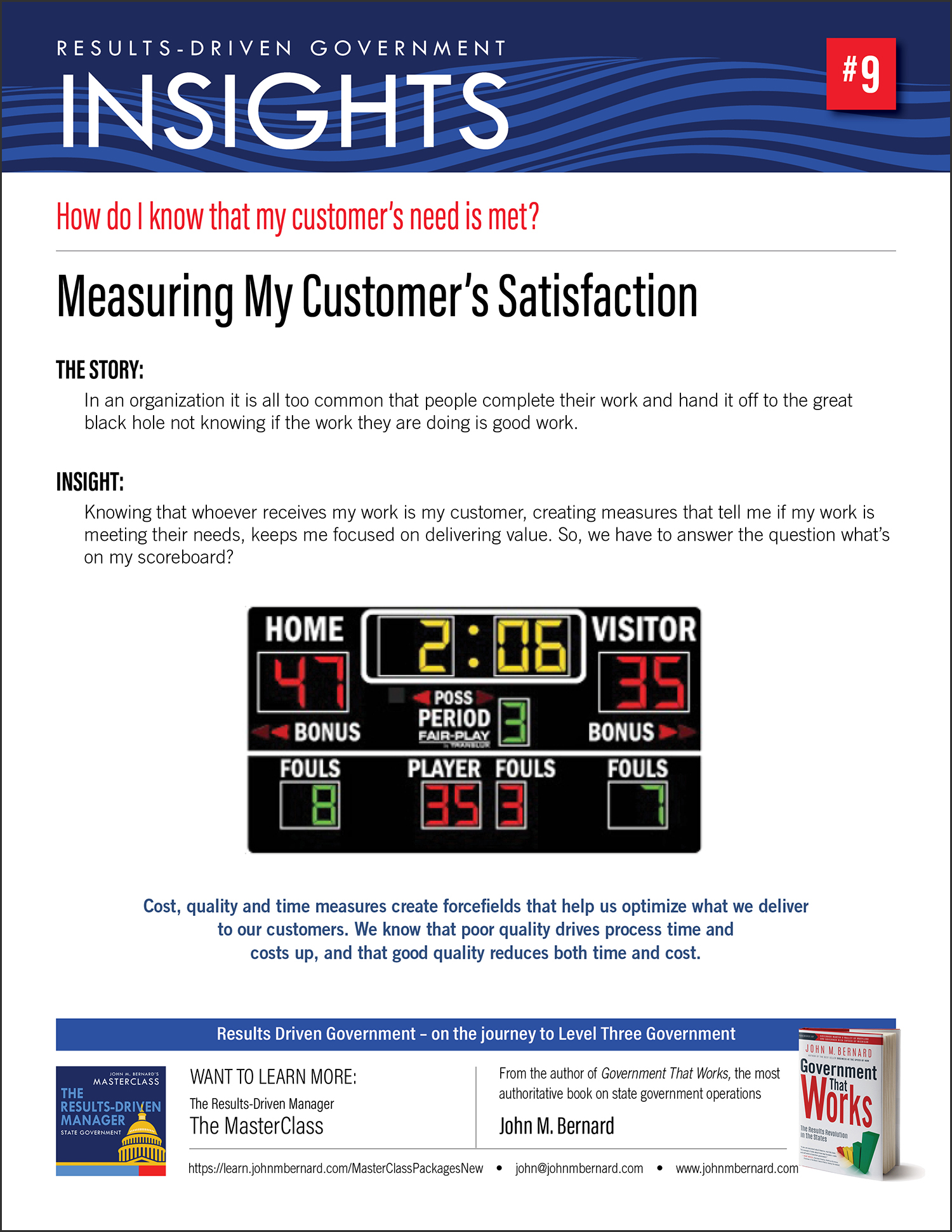 Insight #9 - Measuring Customer Satisfaction